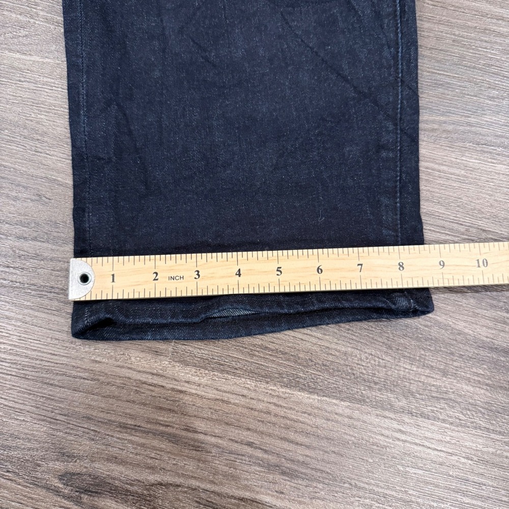 Ksubi Dark Wash Distressed Graphic Print Denim Selvidge button fly Jeans 40x30 - Picture 10 of 11